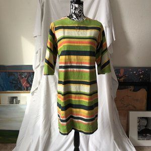 Vintage Striped Canvas Dress